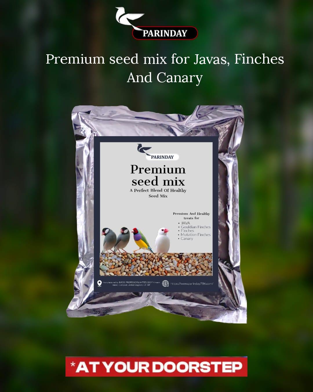 Premium Seed Mix For Java, Canary And Finches